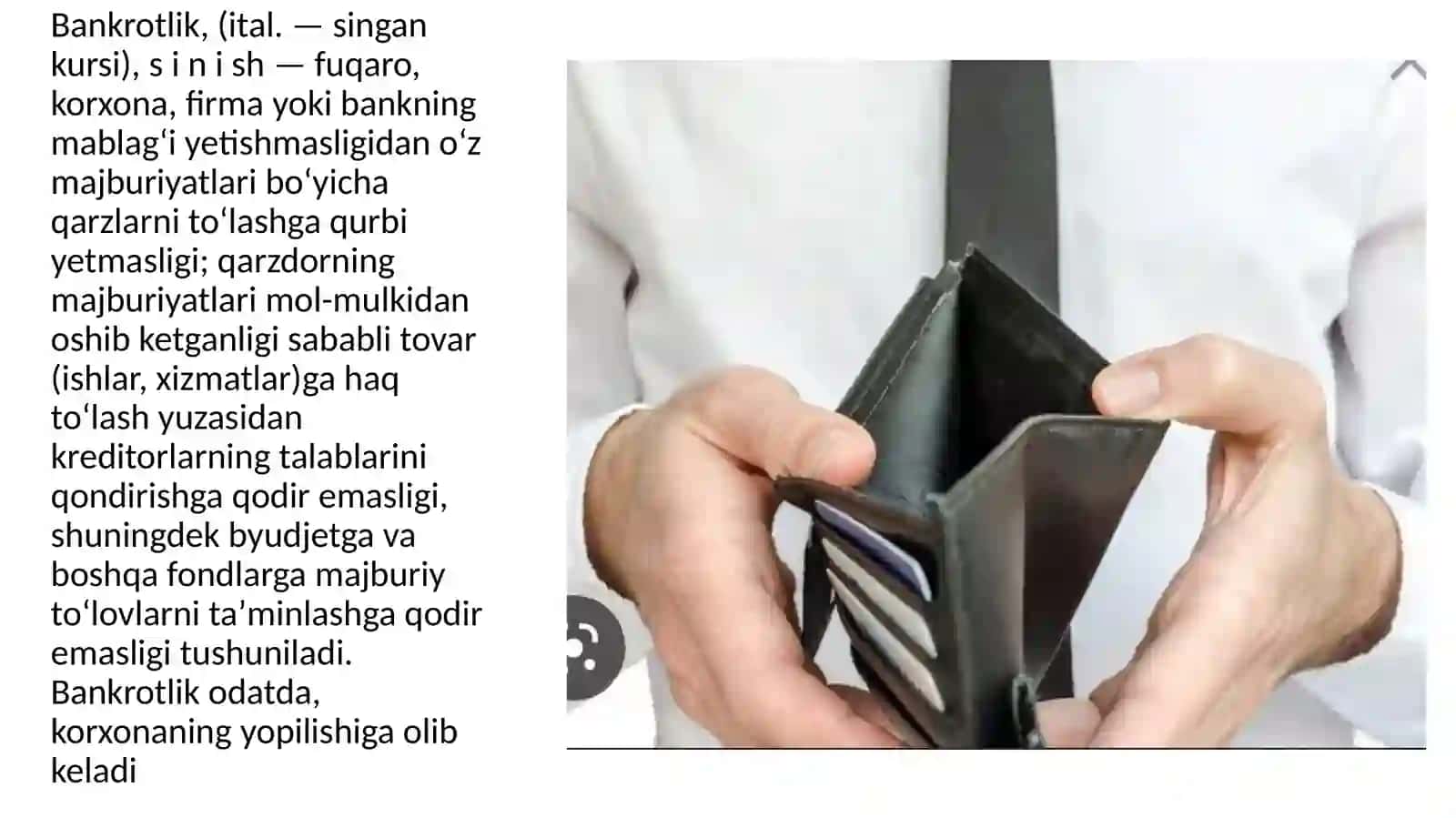 BANKROTNING SODDALASHTIRILGAN TAMOYILLARI 2