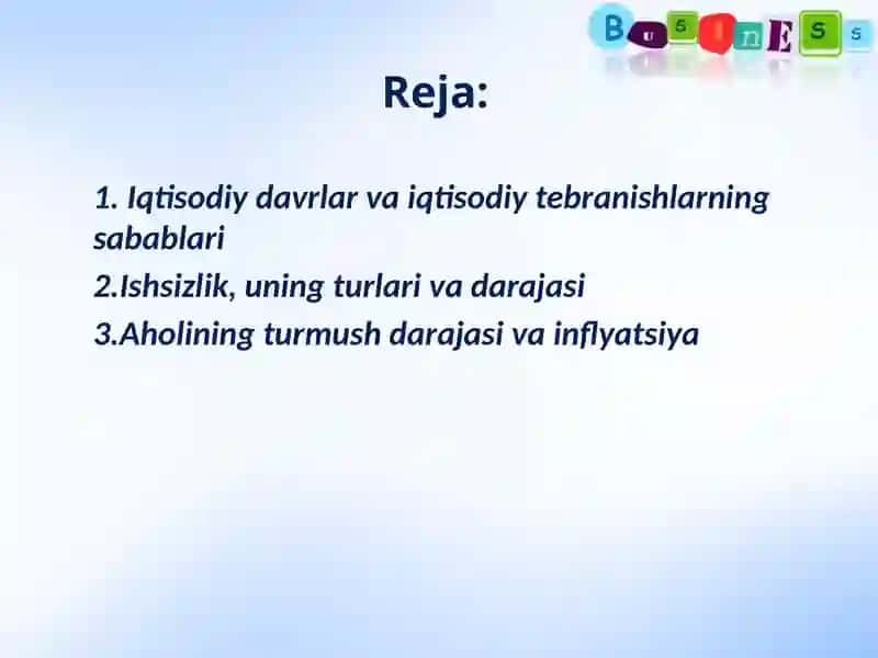 Ishsizlik, uning turlari va darajasi 2