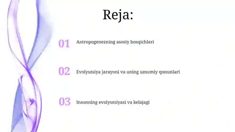 Evolyutsiya jarayoni va uning umumiy qonuniyatlari 2