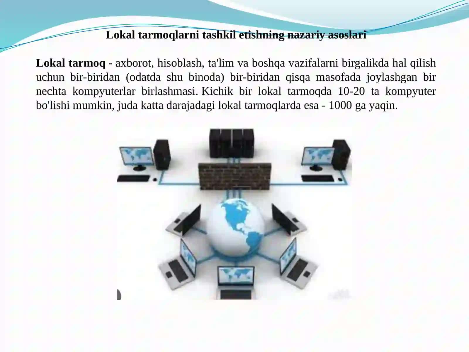 Lokalkompyutertarmoginitashkilqilishvaundaishlash 2