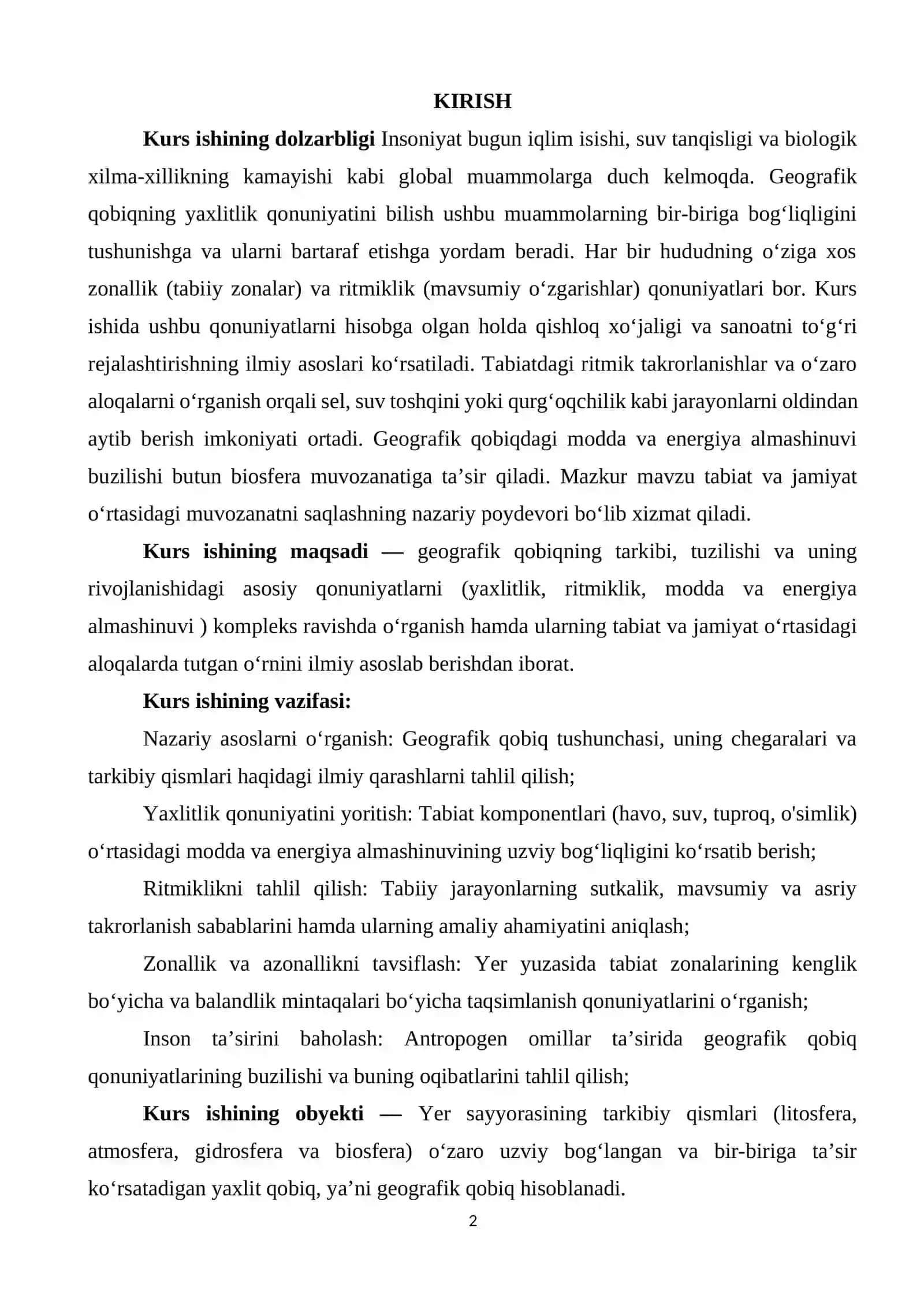 GEOGRAFIK QOBIQNING ASOSIY QONUNIYATLARI 2