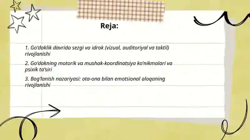 Goʻdaklik davrida psixik taraqqiyot 2