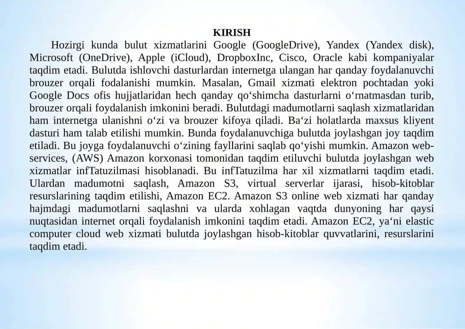 Jahon miqyosida bulutli hisoblashning rivojlanishi 2