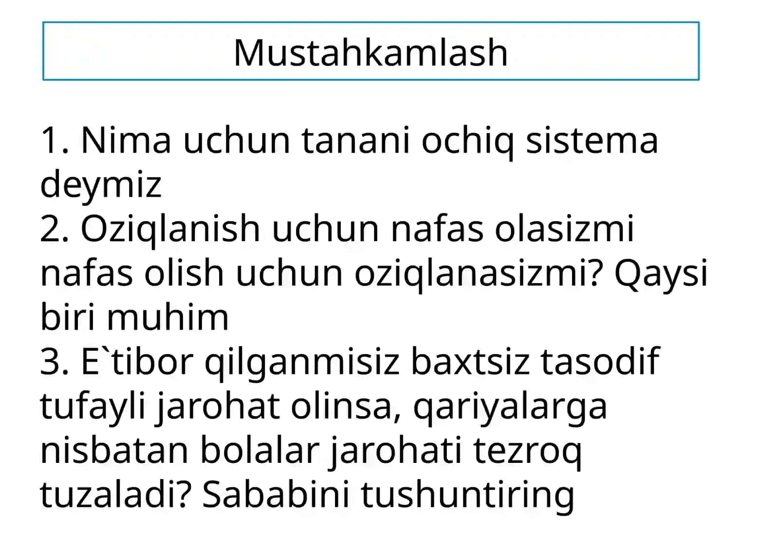 To`qimalar,organlarorganizm 2