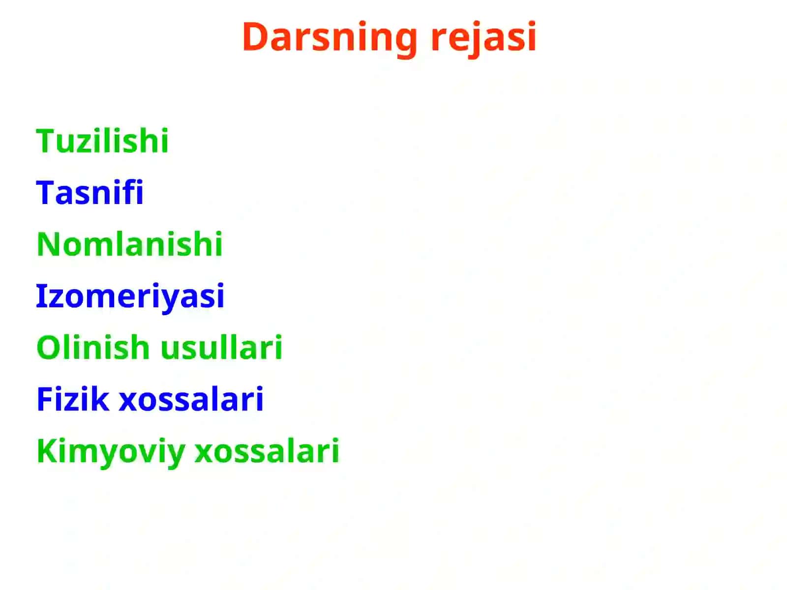 Organik Kimyo - Karbon Kislotalarning Hosilalari 2