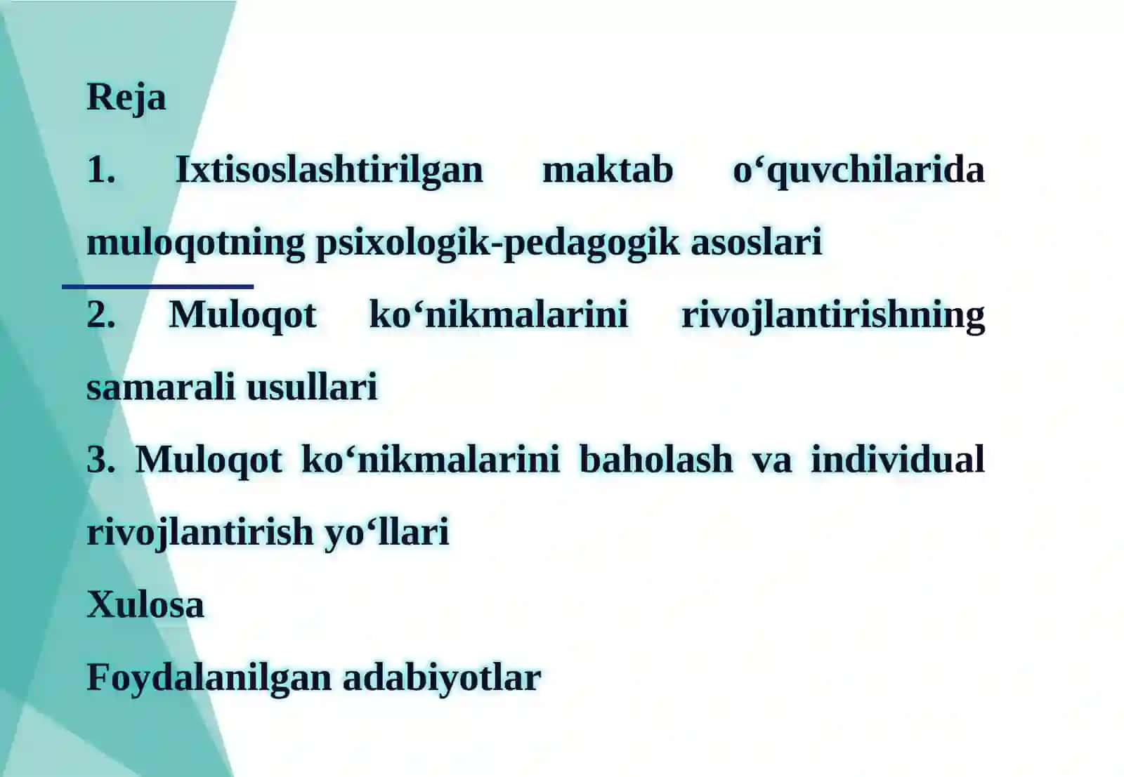 Muloqotga kirish ushbu ko‘nikmalar va yo‘llar 2