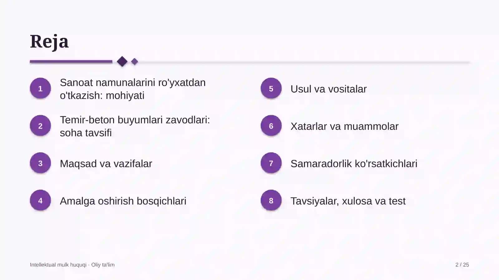temir beton buyumlari zavodlarida sanoat namunalarini ro'yxatdan o'tkazish 7165 2