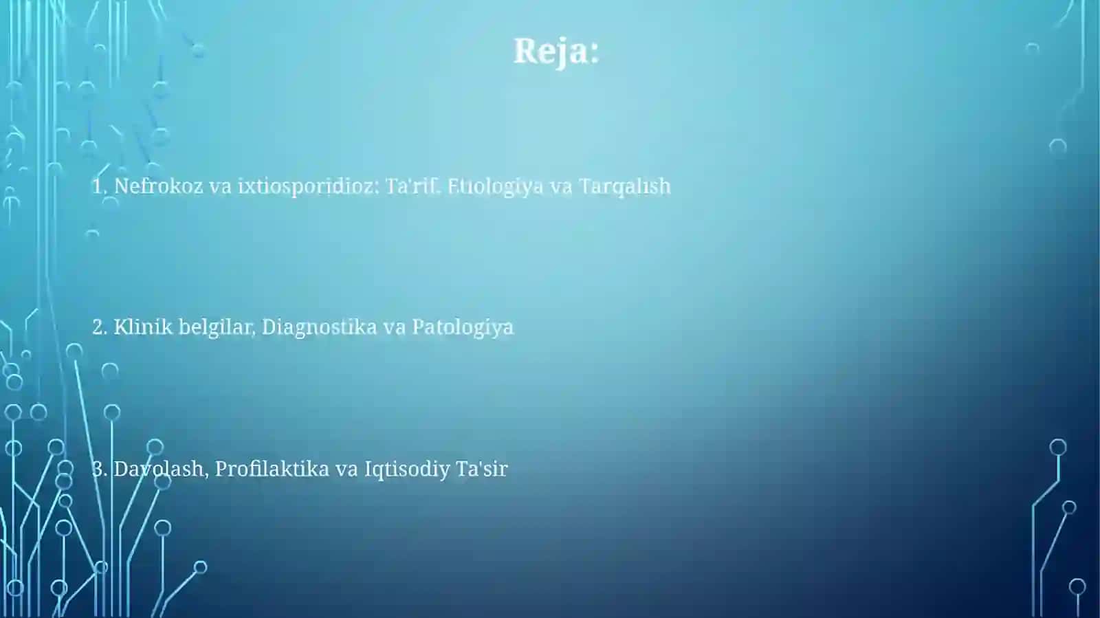 Baliqlarning nefromikoz va ixtiosporidoz kasalliklari 2