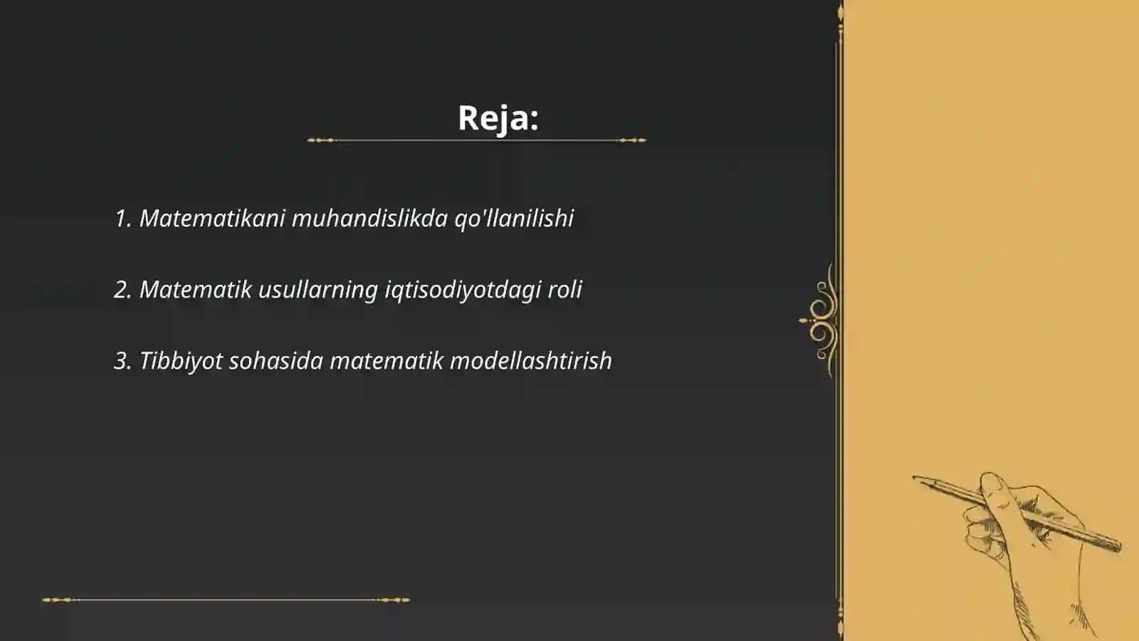 Matematikani kasblardagi oʻrni 2