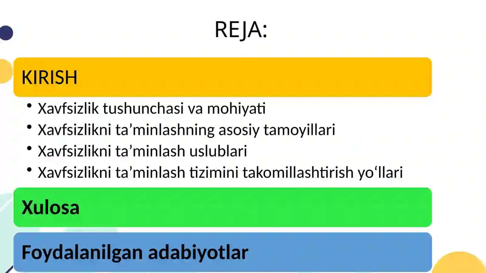 Hayotfaoliyati xavfsizligi 2
