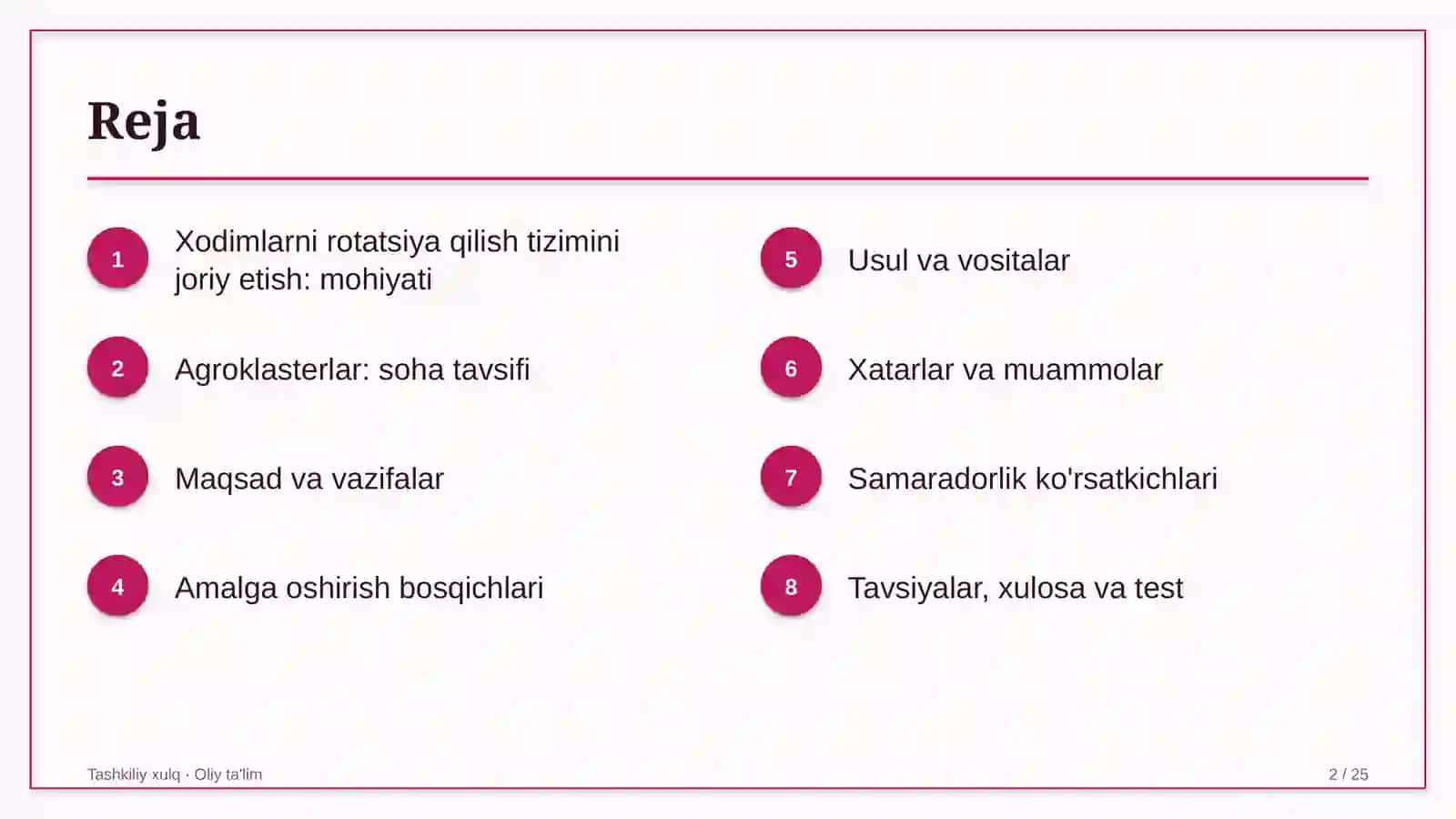 agroklasterlarda xodimlarni rotatsiya qilish tizimini joriy etish 2493 2
