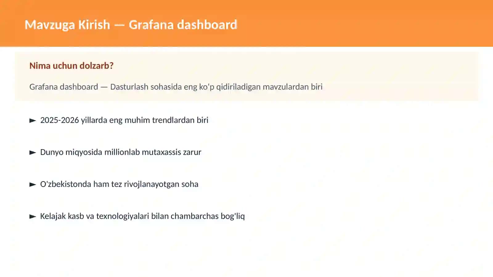 Grafana dashboard 2