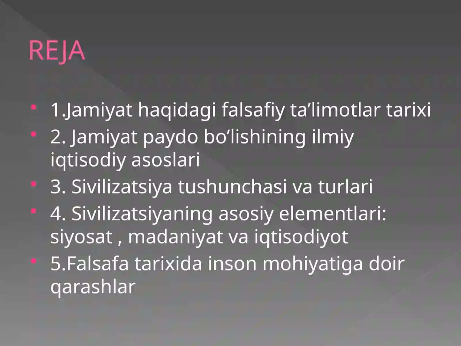 Жамият фалсафаси 2