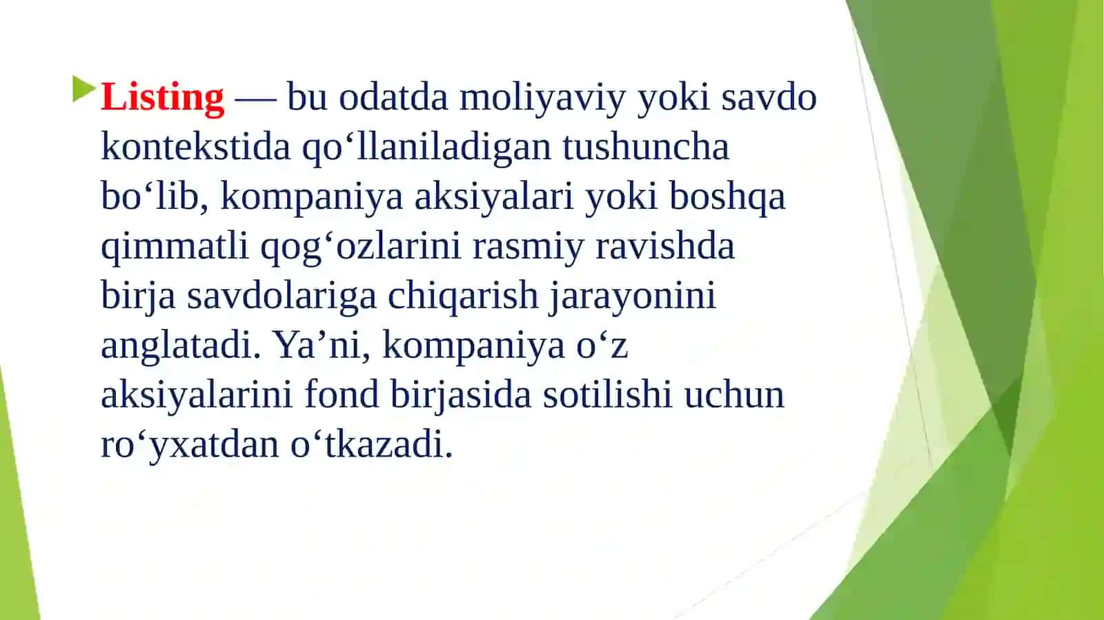Listing Kompaniyalarida Korporativ Boshqaruv 2