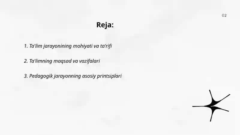 Ta'lim jarayonining mohiyati va ta'rifi 2