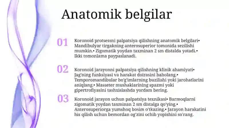 Qorinning Yuza Palpatsiyasi 2