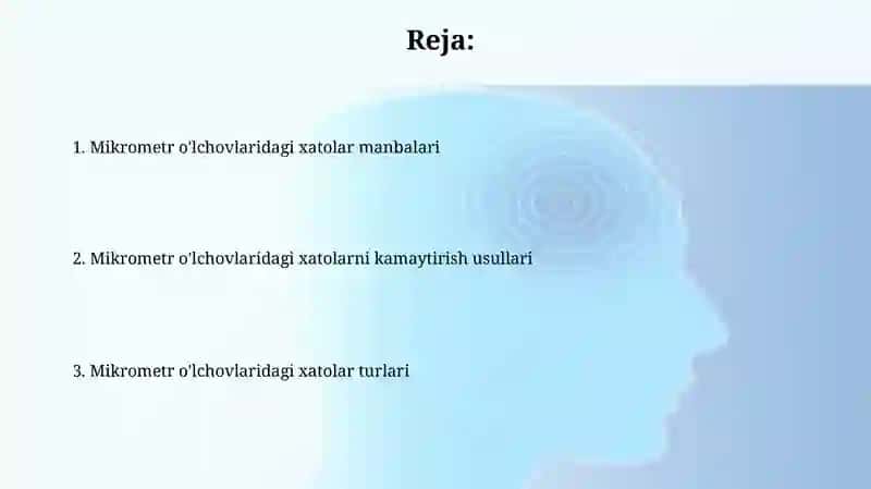 Mikrometrni oʻlchashda oʻlchash xatoliklari 2