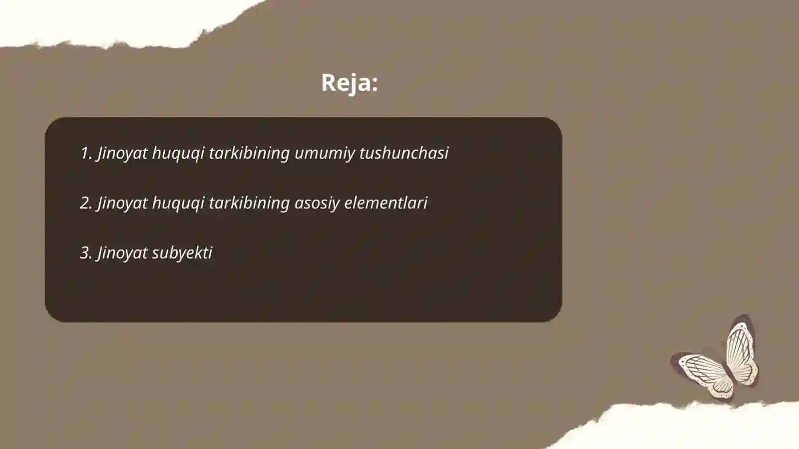 Jinoyat huquqi tarkibi 2