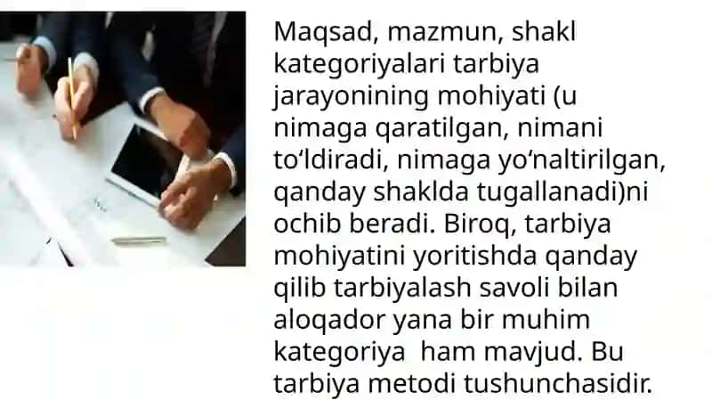 Tarbiya metodlari va turlari 2
