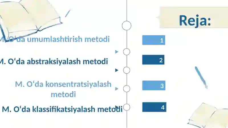 M.Oʻ umumlashtirish metodi 2
