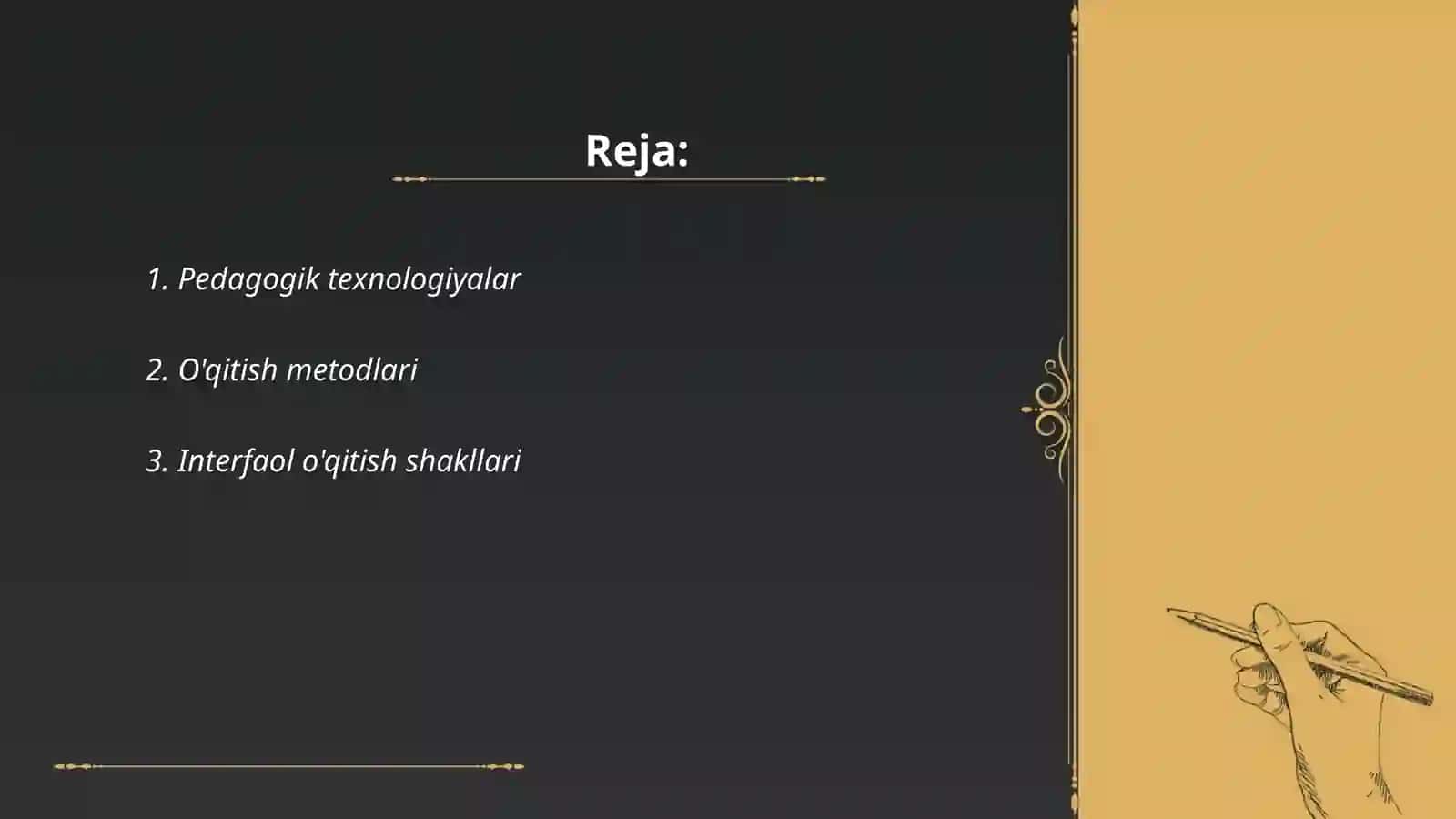 Pedagogik fanlar o'qitish shakllari 2