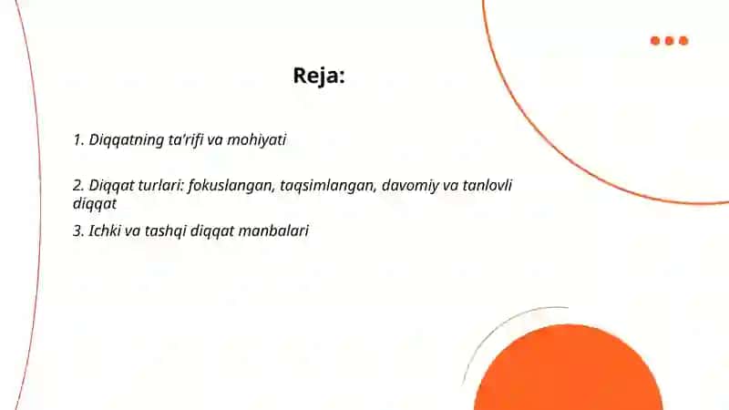 Diqqat haqida tushuncha 2
