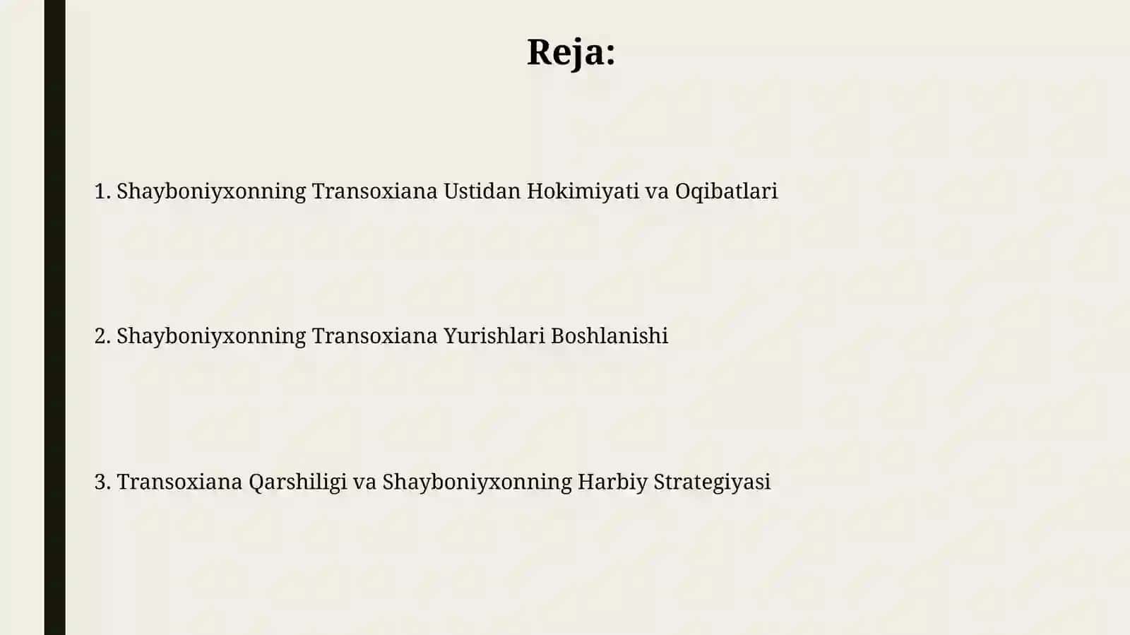 Shayboniyxonning Transoxiana Yurishlari Boshlanishi 2