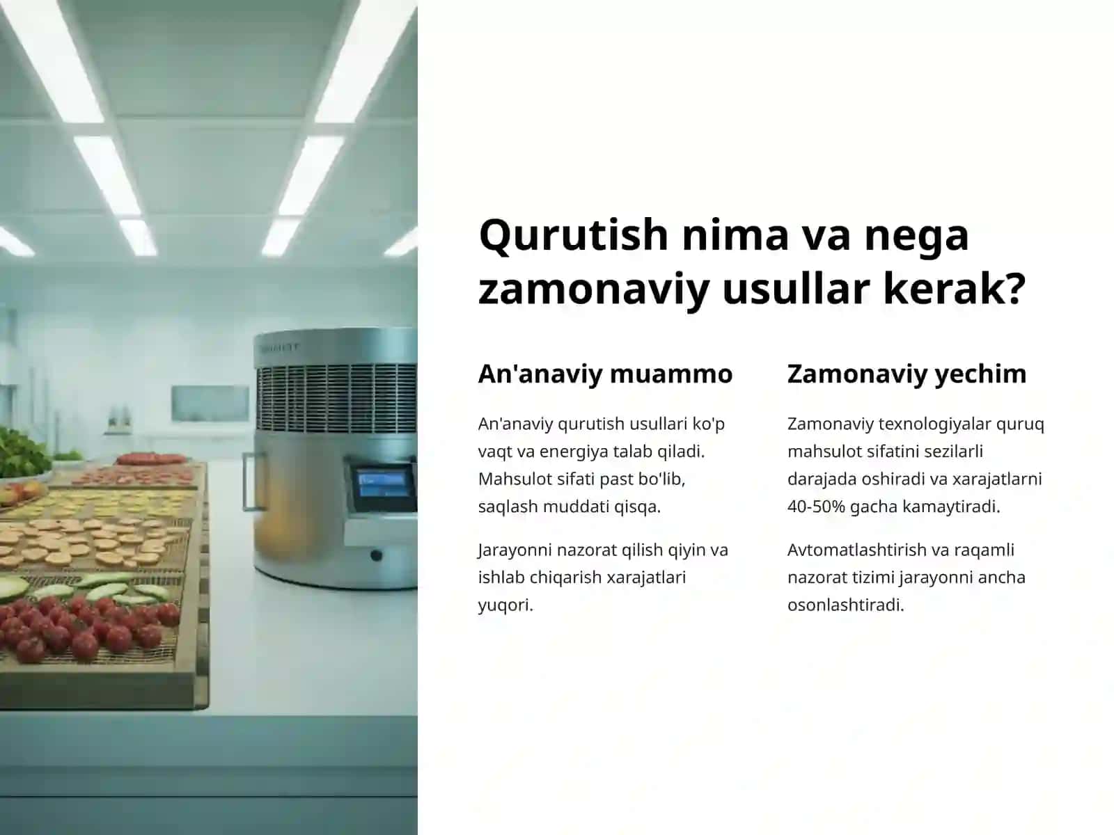 Qurutishning Zamonaviy Usullari 2