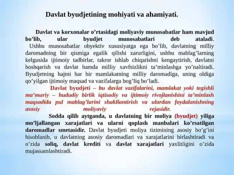 Davlat Byudjeti 2