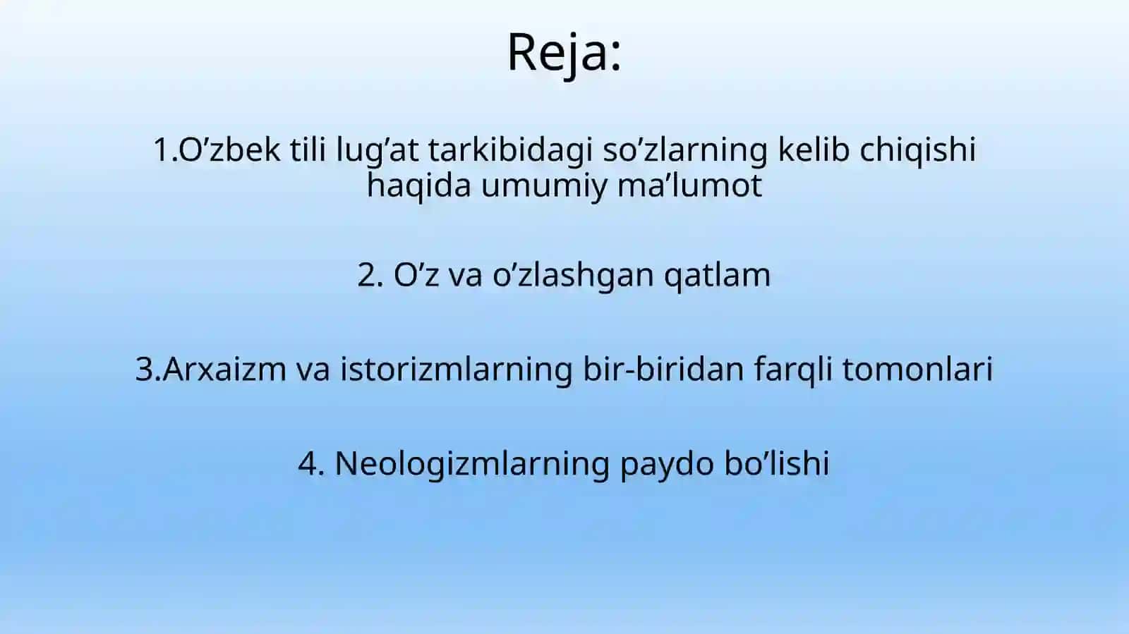 Oʻzbek tili leksikasining tarixiy taraqqiyoti 2
