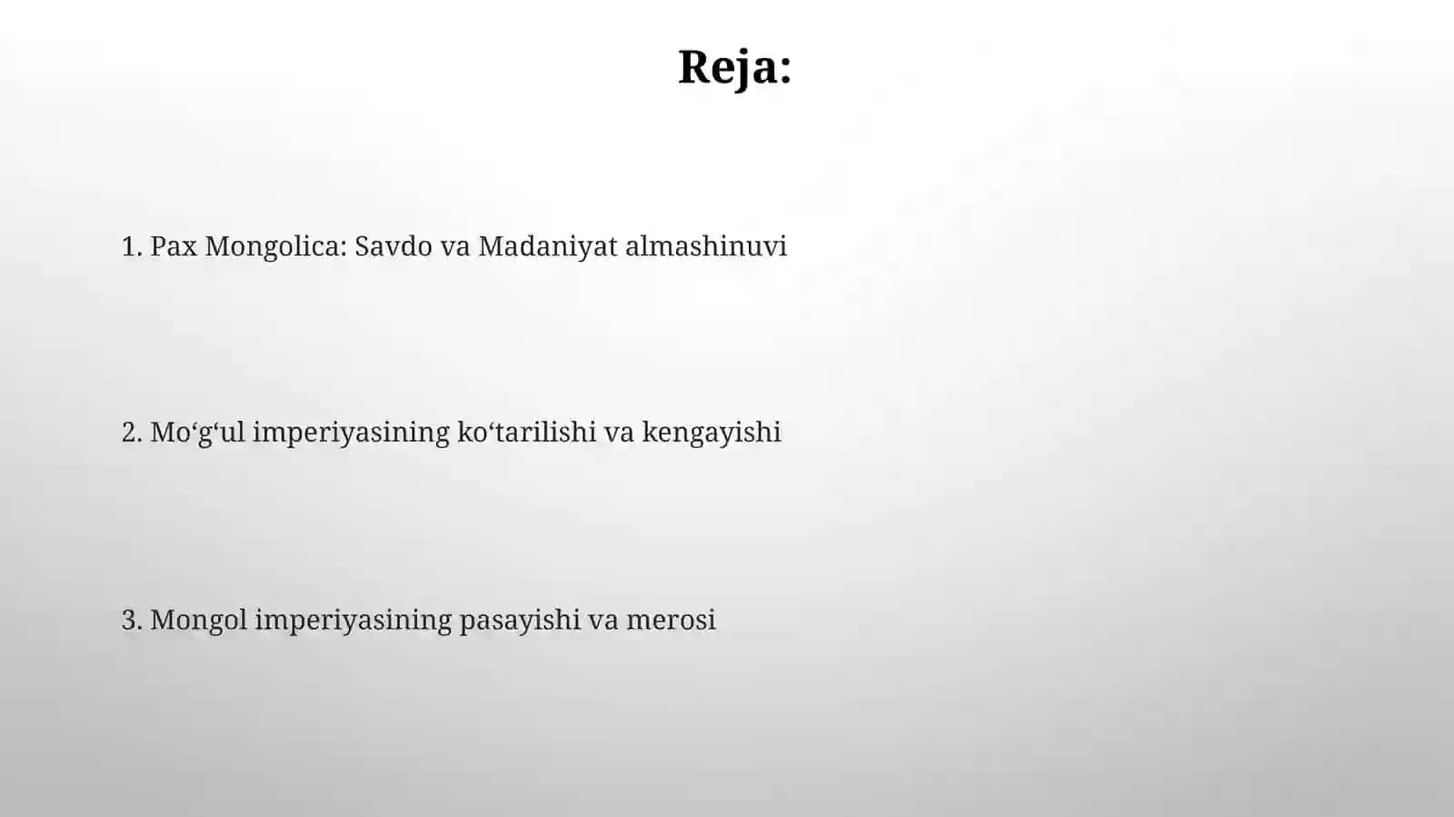 XIII - XIV asrlarda Moʻgʻul imperiyasi 2