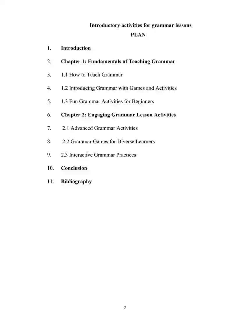 Introductory activities for grammar lessonsf 2