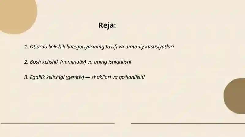 Otlarda kelishik katigoriyasi 2