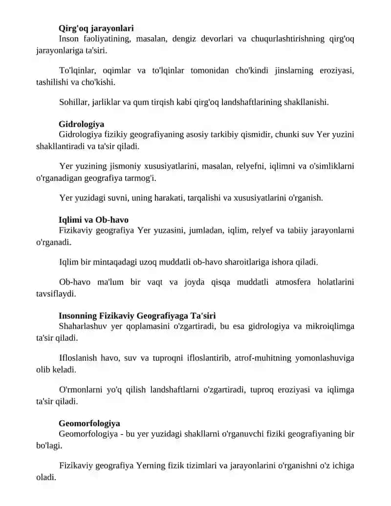 Tabiiy geografiya 2
