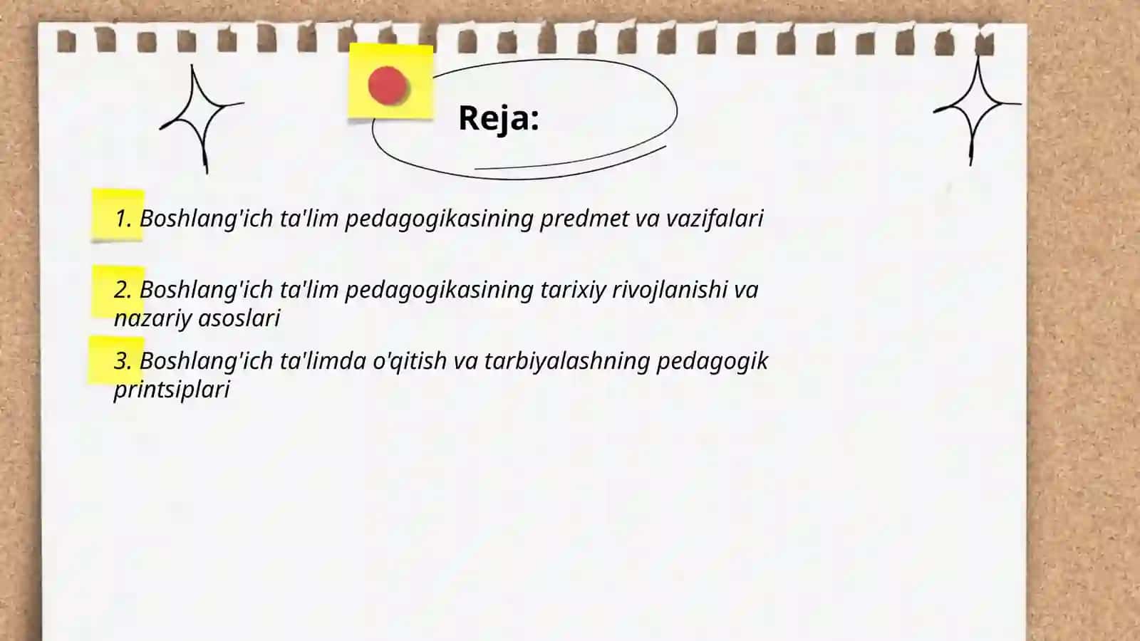 Boshlang'ich ta'lim pedagogikasi fan sifatida 2