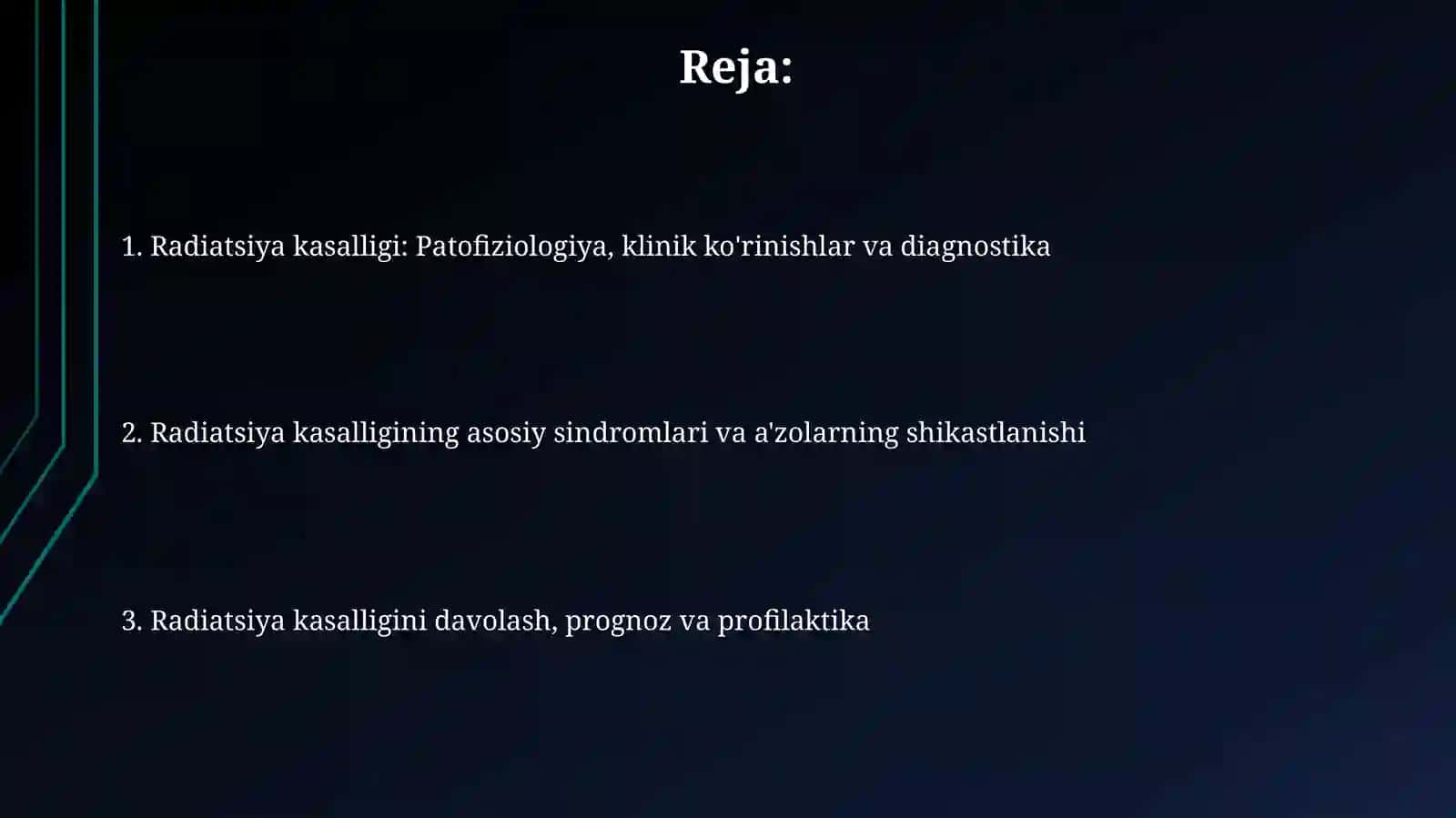 Insonlarda nurlanish kassalligi. Uni tashxislash usullari 2