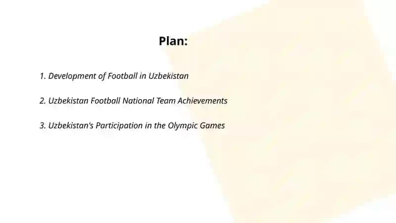 Development of Football in Uzbekistan 2