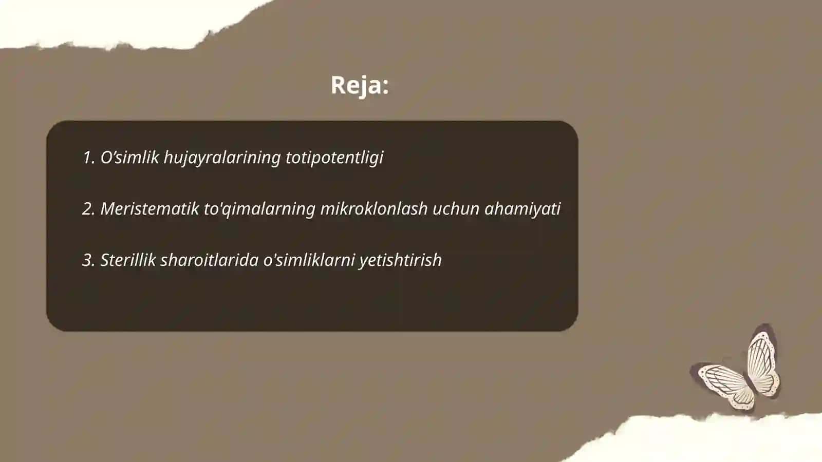 O’SIMLIKLARNI MIKROKLONLASH 2