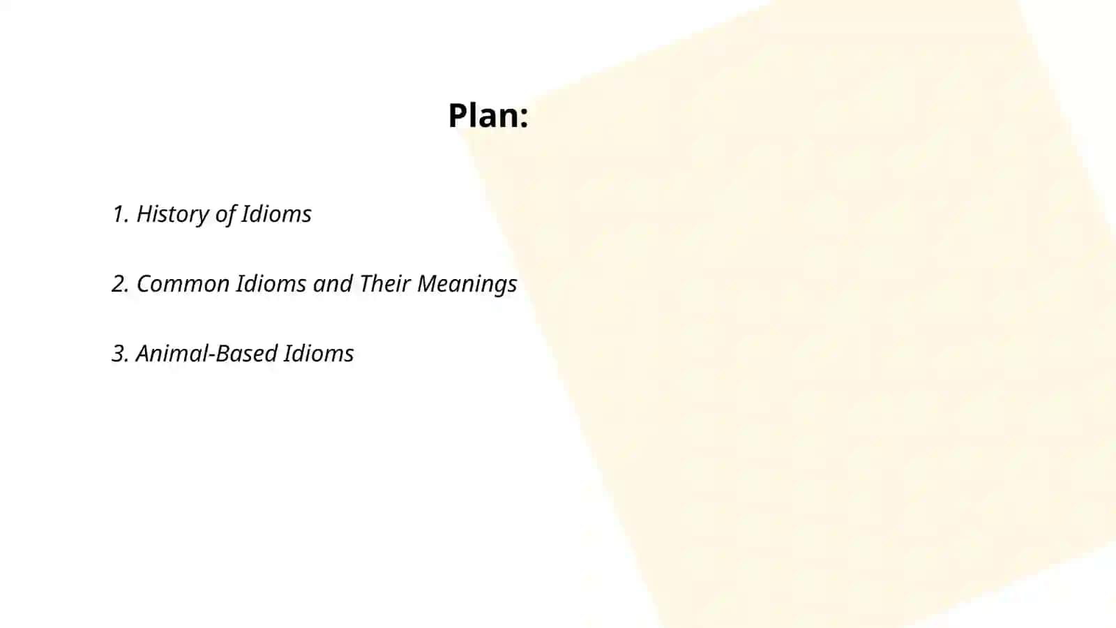 Idioms 2
