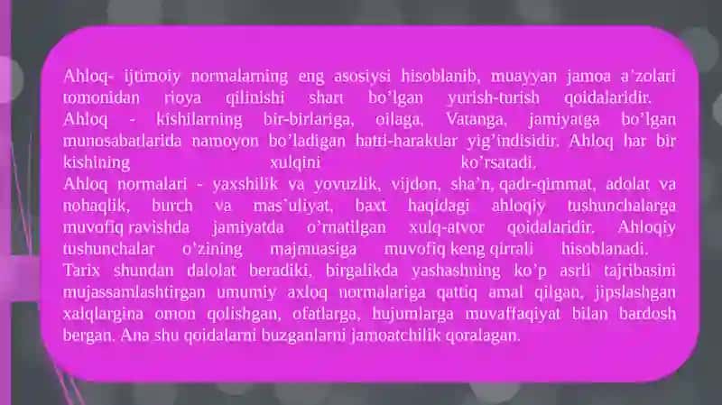 Ahloq-ijtimoiy normalar va ijtimoiy hokimiyat 2