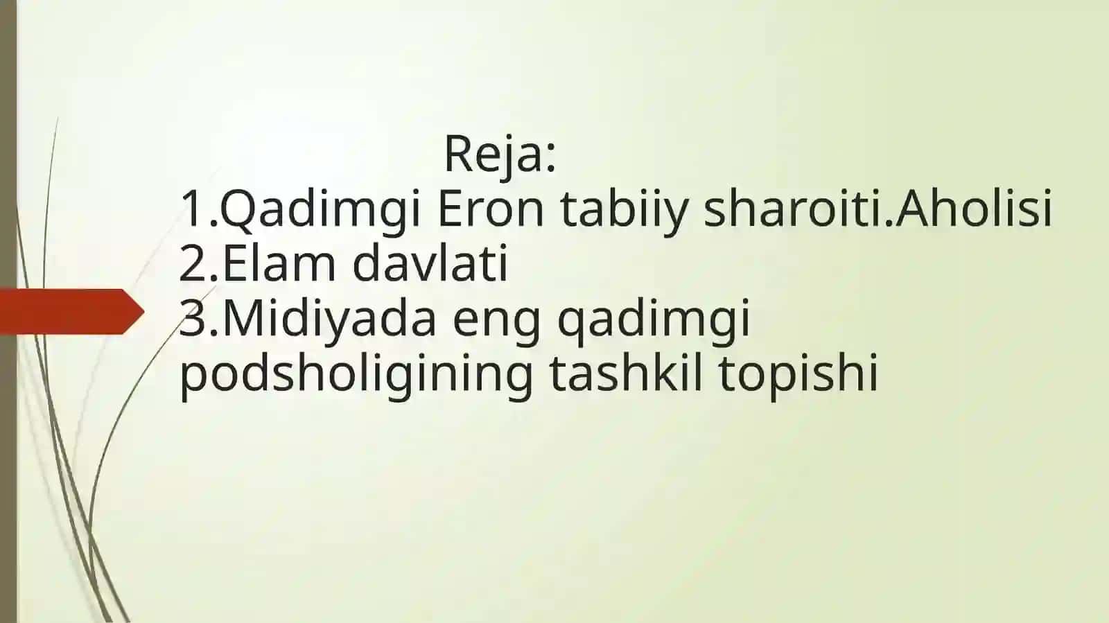 Qadimgi Eron(Elam va Midiya)davlatlari 2