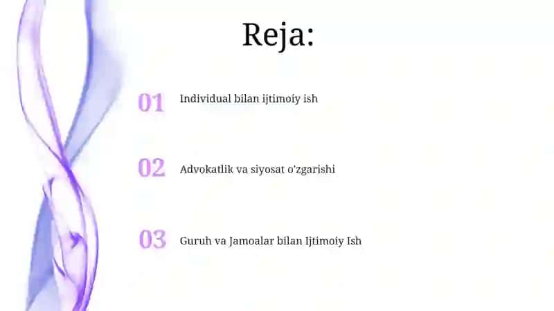 Guruh va Jamoalar bilan Ijtimoiy Ish 2
