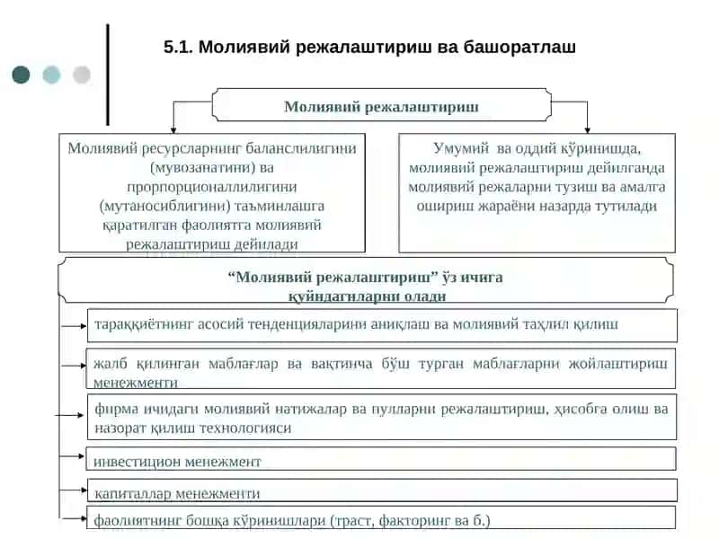 Молиявий режалаштириш 2