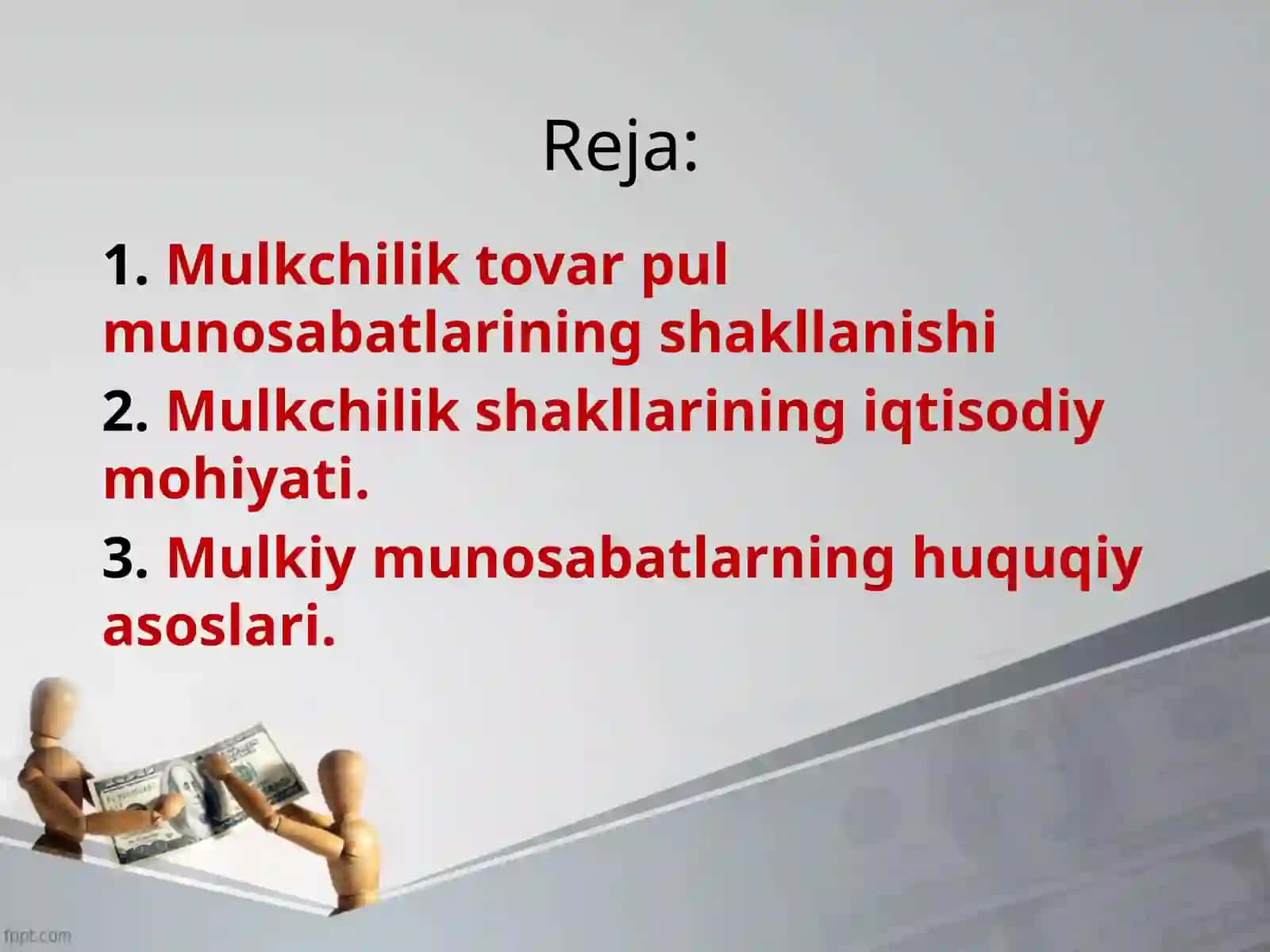 Mulkchiliktovarpulmunosabatlariningshakllanishi 2