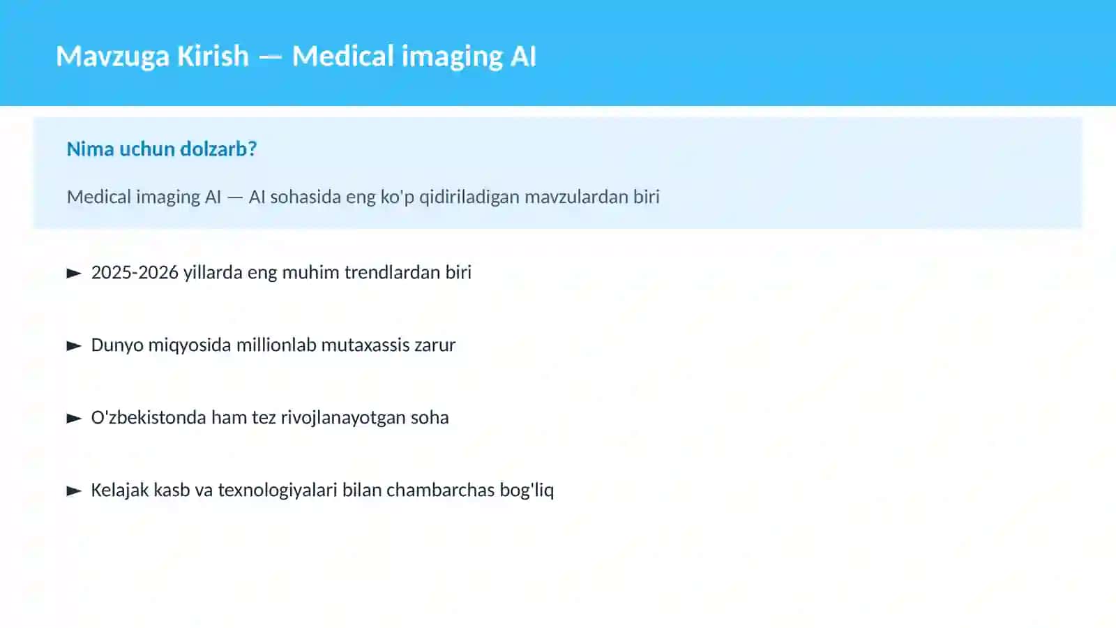 Medical imaging AI 2