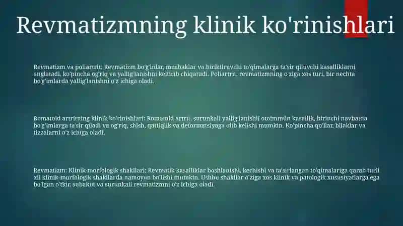 Revmatoidli Artrit 2