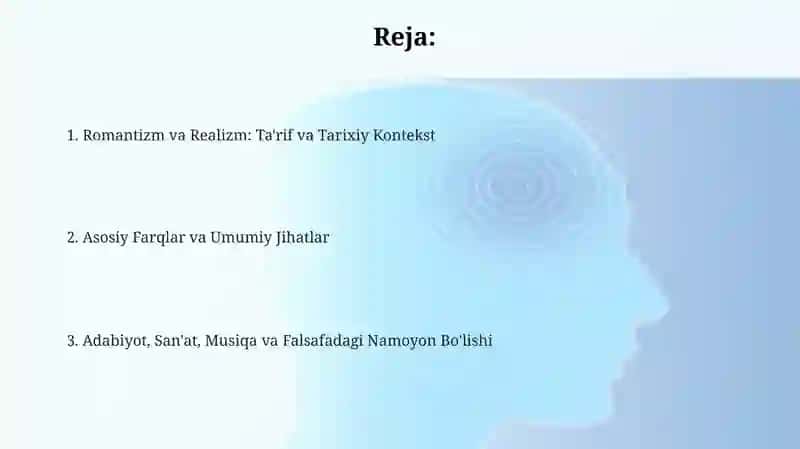 Romantizm va Realizm: Ta'riflar va Tarixiy Kontekst 2