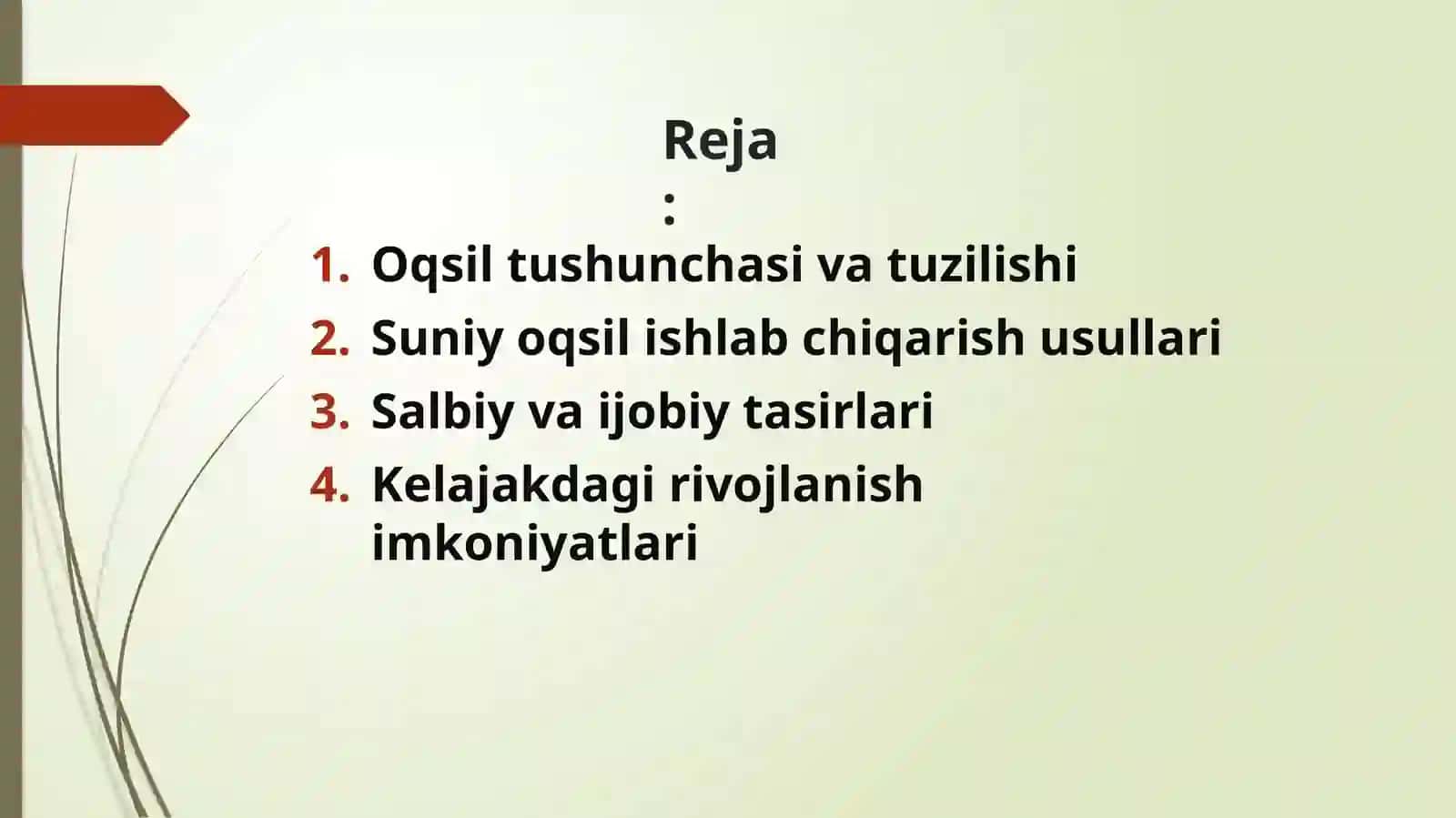 SUNIY OQSIL OZIQA MODDALARINING ISHLAB CHIQARILISHI VA KELGUSIDAGI IMKONIYATLAR 2