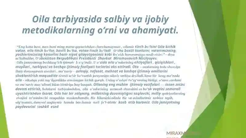 Oilaviy tarbiya 2