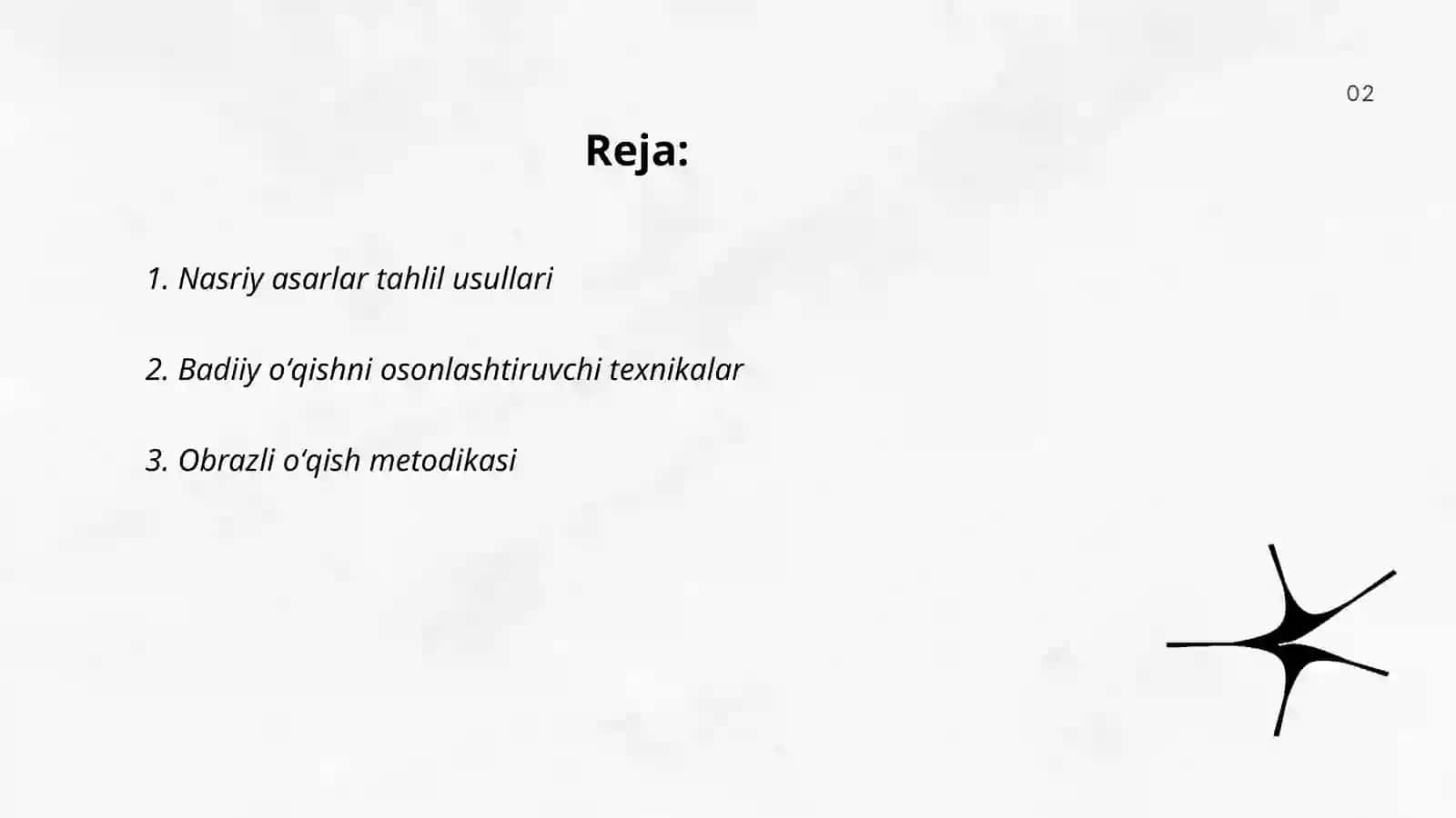 Nasriy asarlar tahlil usullari 2